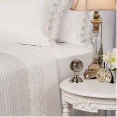 CONTESSA LACE QUEEN SIZE SHEET SET (BY PRIVATE COLLECTION)